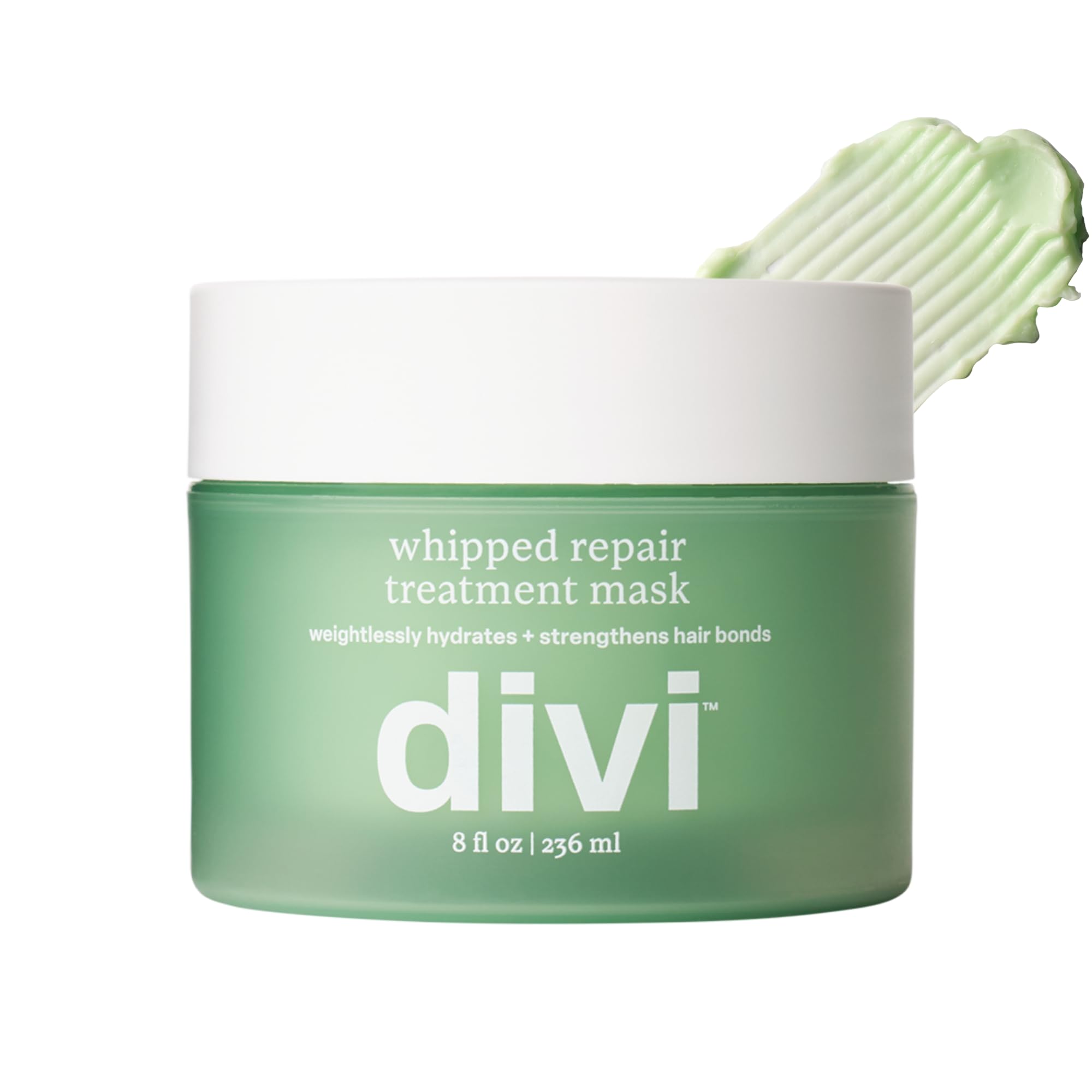 Divi Whipped Repair Mask bottle pouring for fast bond repair.