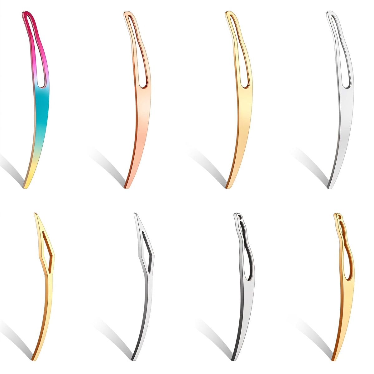 DIVINA VITAE herramienta interbloqueo locs dorado, ergonómica para fijar mechones sin tirones.