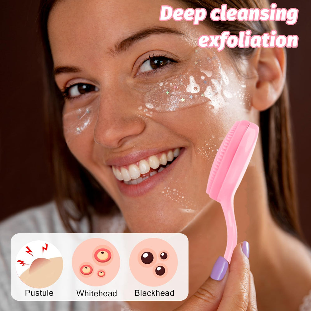 DIVINA VITAE waterproof face brush held in hand for shower use