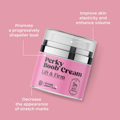 Divine Derriere Perky Body Cream texture close-up showing creamy, silky feel.