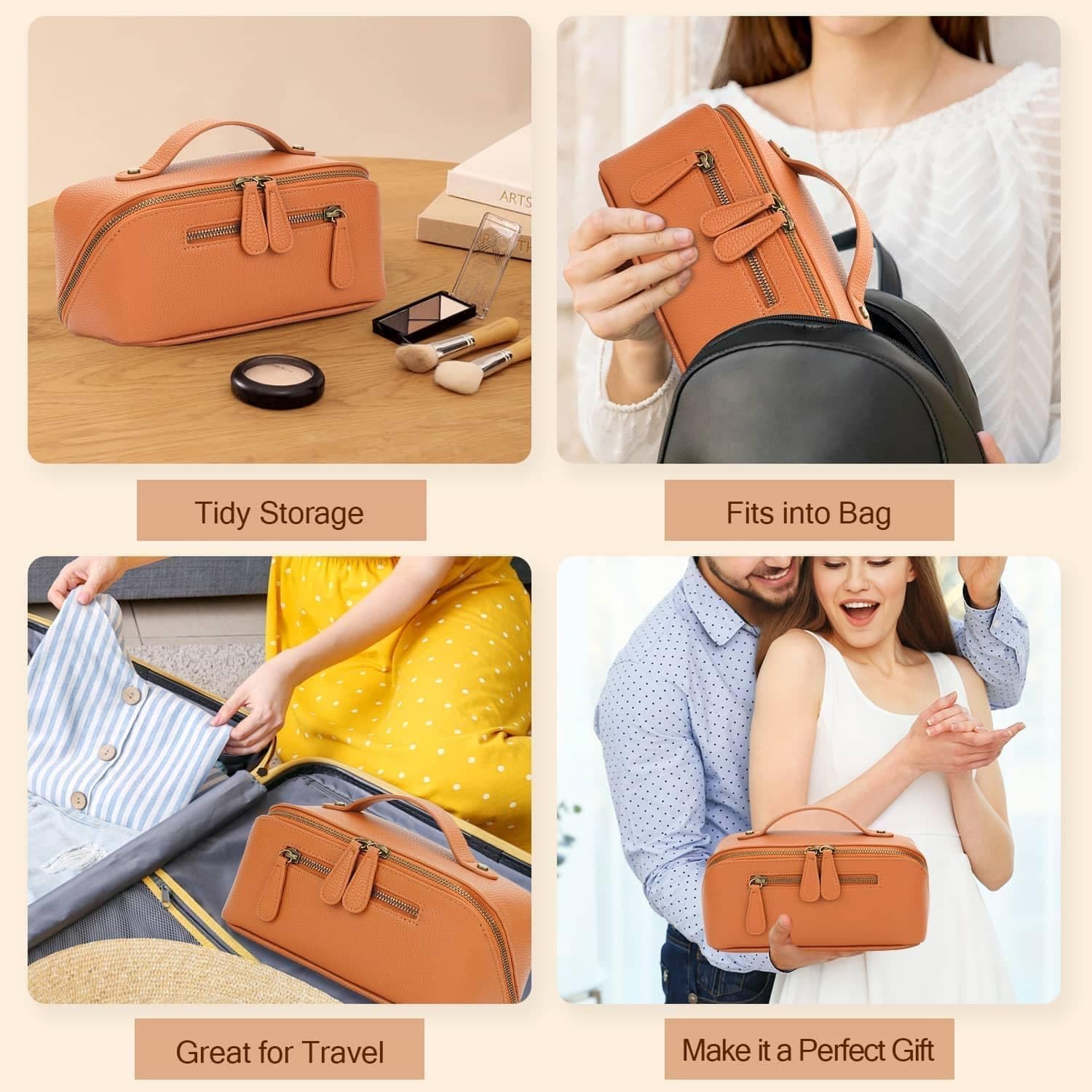 Divvia brown color adds elegance while remaining practical for trips.