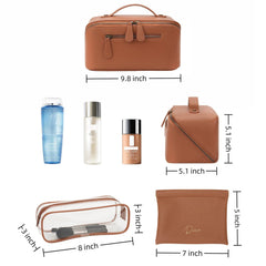 Divvia PVC pouch protects liquids and prevents spills during travel.