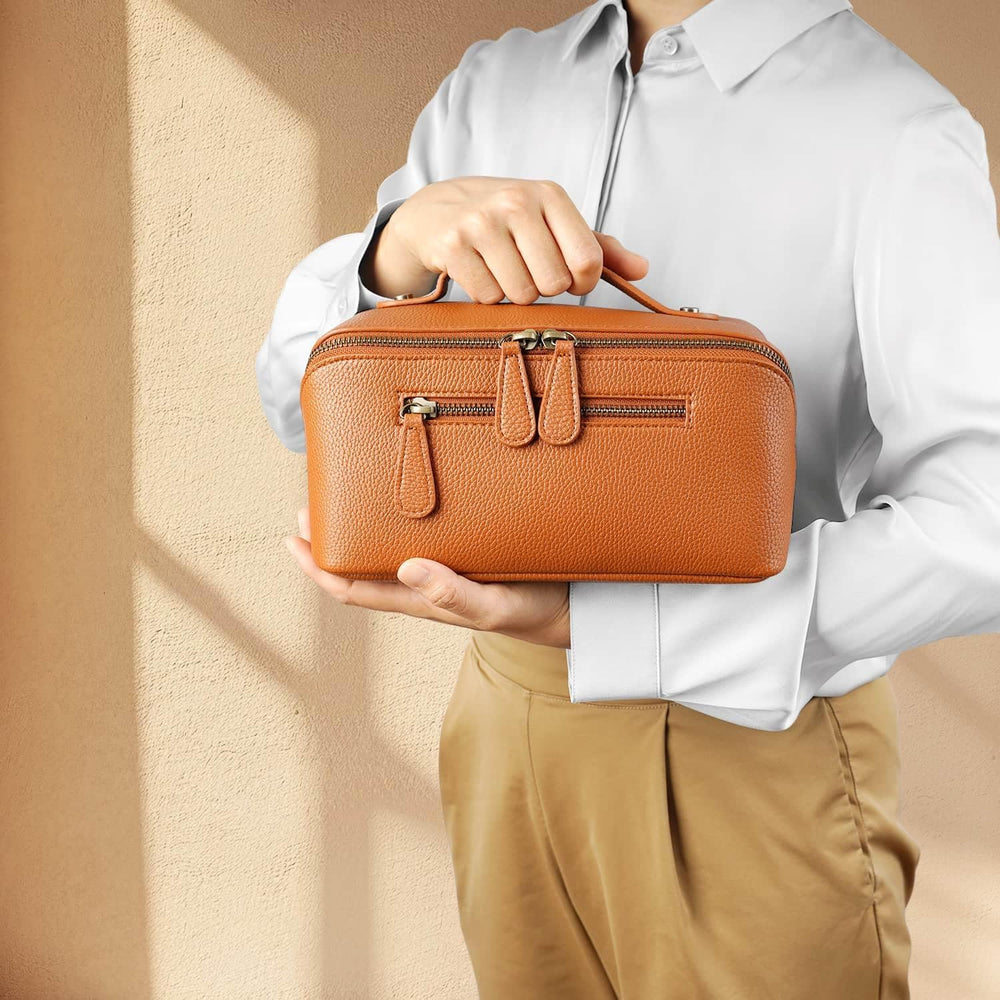 Divvia travel-ready pouch supports routines at work or weekend getaways.