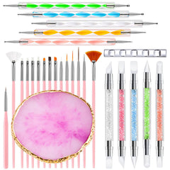 DIYCICO nail art tools 27pcs set group photo showing complete manicure kit
