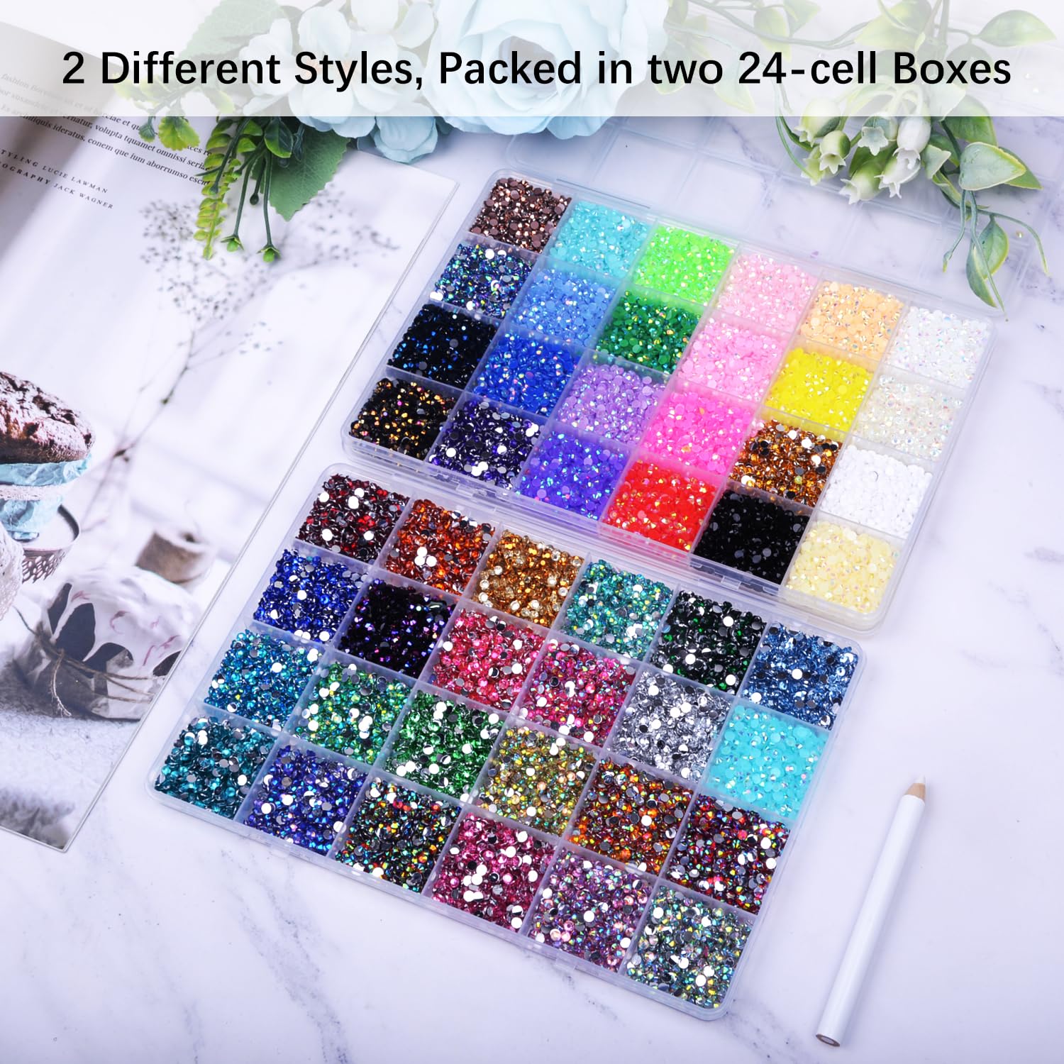 Proyectos de arte con diamante con brillo y color DIYCICO.