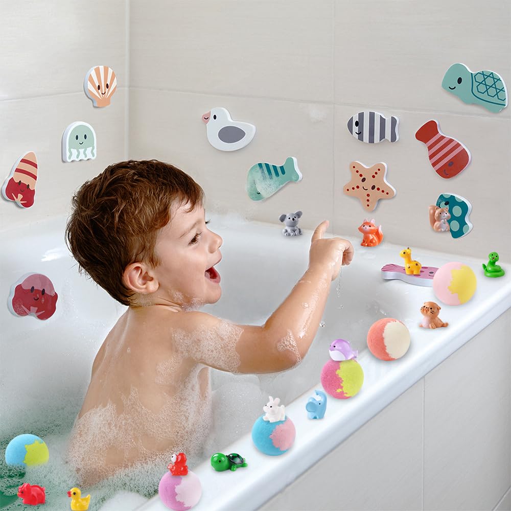 DIYDEC set de 20 bombas de baño, regalo perfecto para Navidad o cumpleaños.