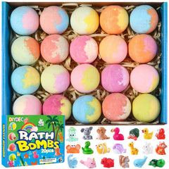 DIYDEC bombas de baño con sorpresa de animales de resina para la hora del juego.