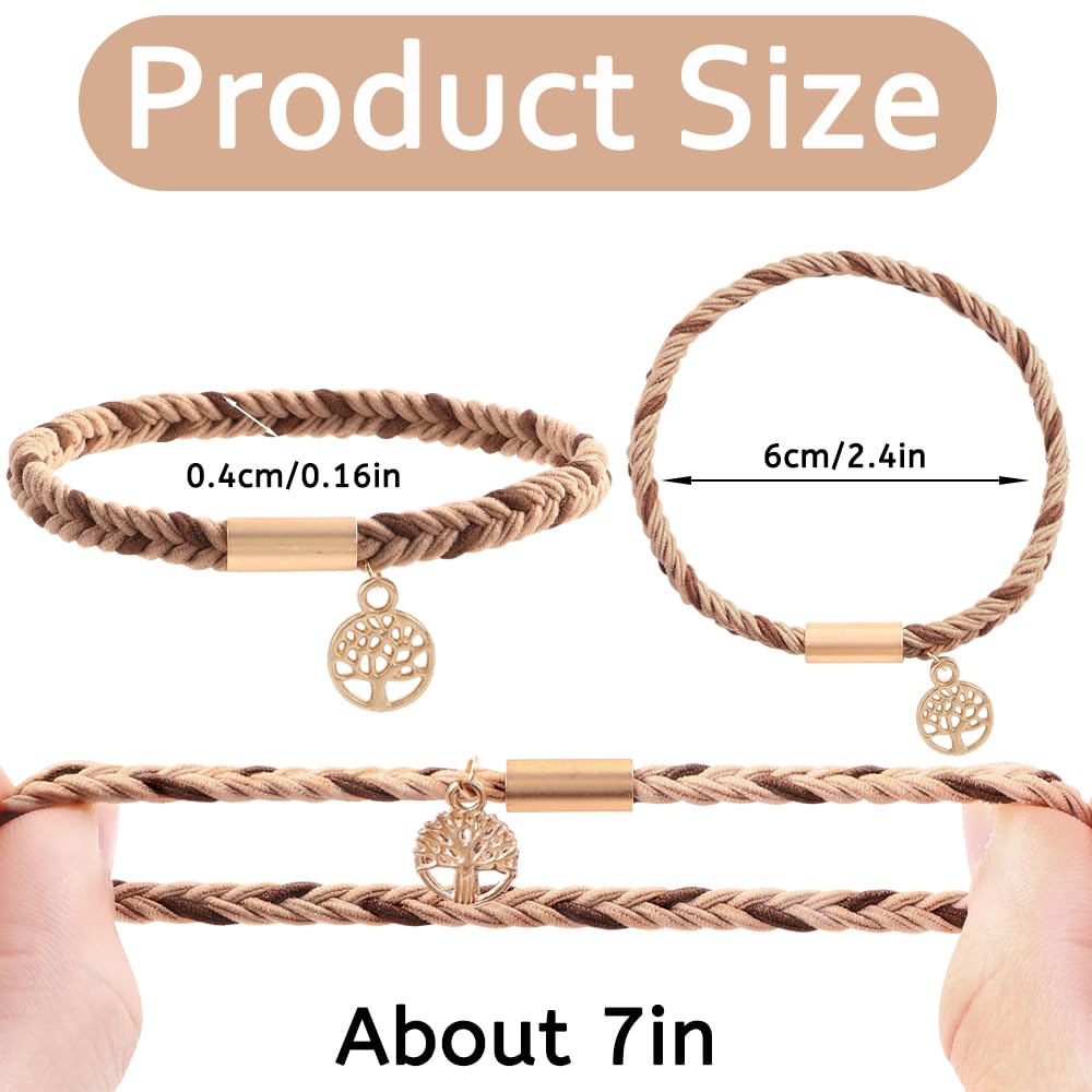 DIYDEC soft braided hair ties offer boho texture for all-day wear