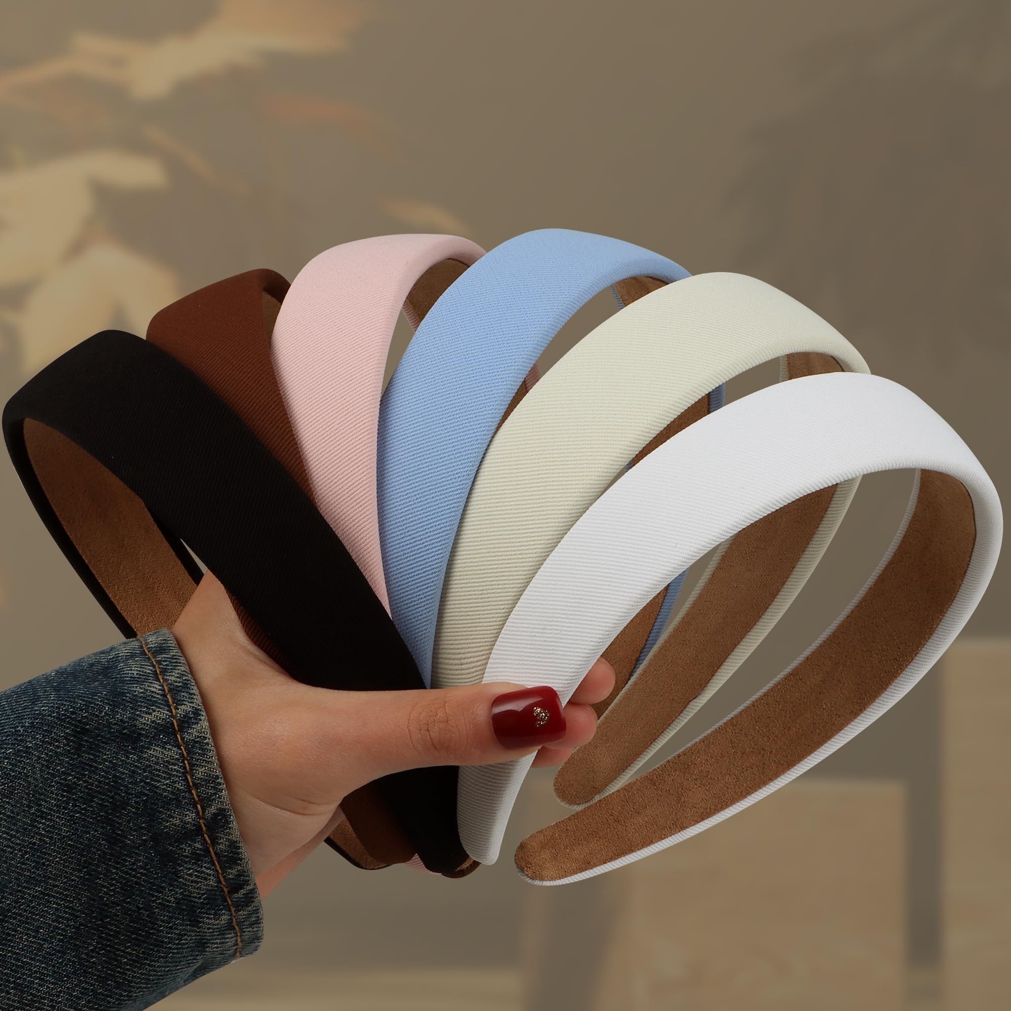 DiyJibb 6PCS headbands pack shown for versatile everyday styling and color coordination.