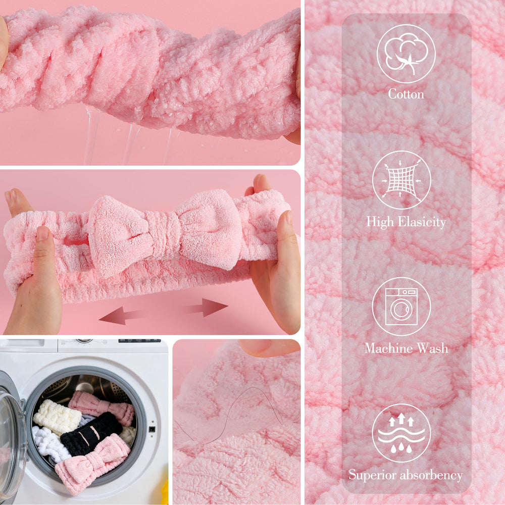 DiyJibb banda de cabeza lazo rosa, añade estilo sin complicaciones.