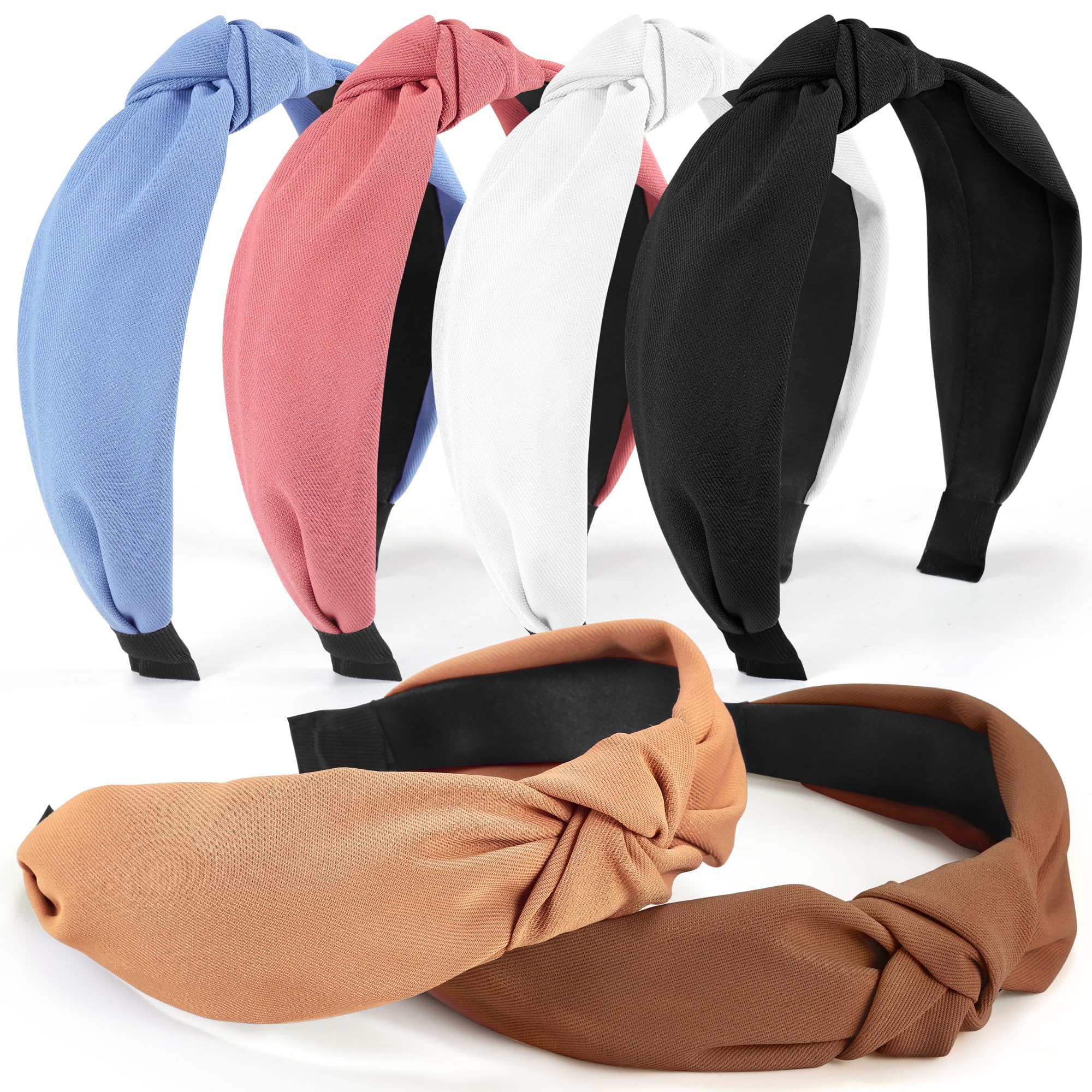Diadema DiyJibb con nudo top en color vibrante para comodidad diaria.