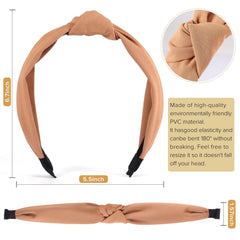 Diadema DiyJibb con nudo top en color cálido para estilo diario.