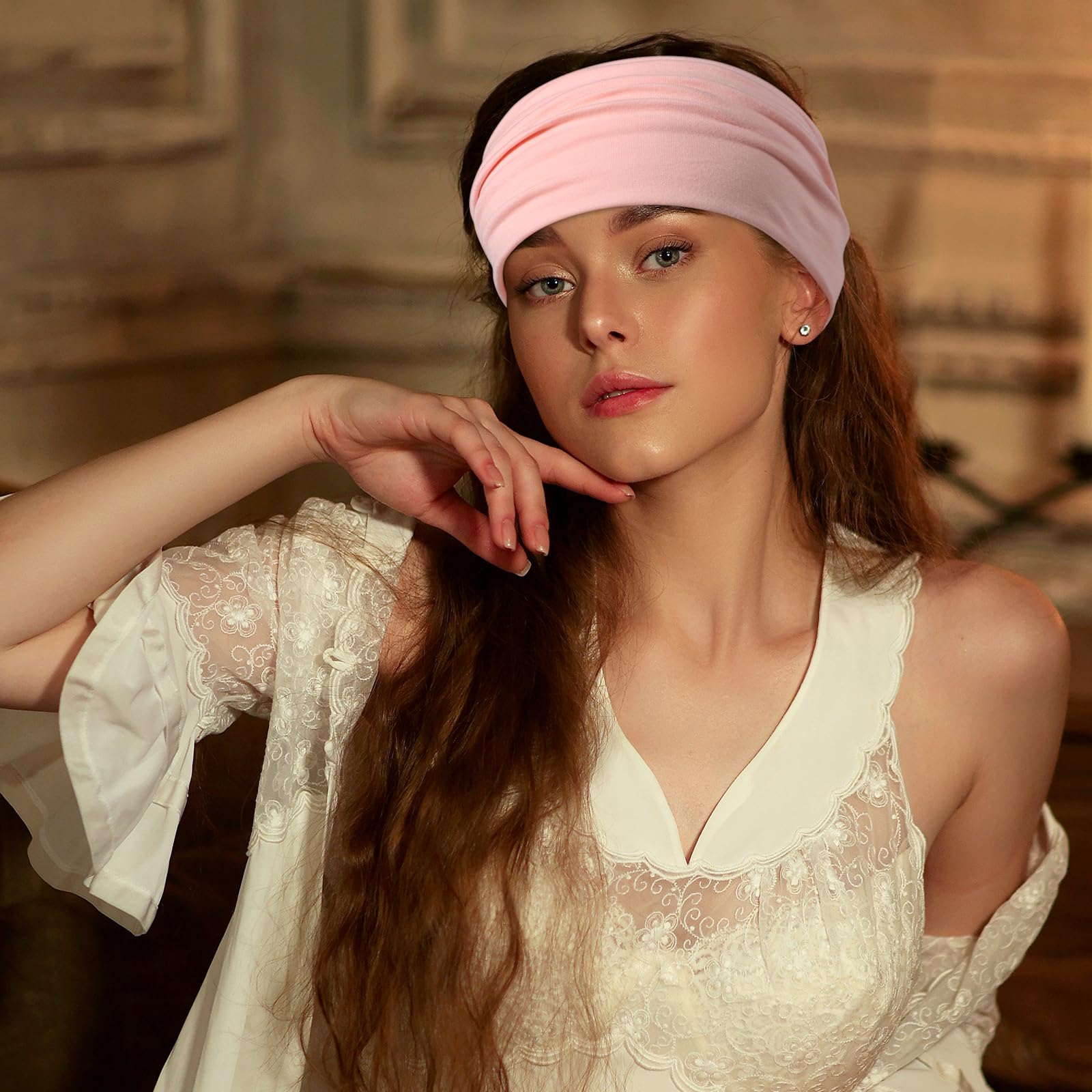 DiyJibb diademas para belleza, se ajustan sin marcar la piel.