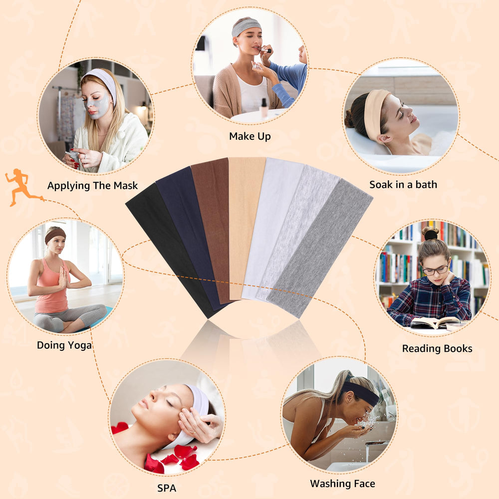 DiyJibb headbands seven-color collection shown for easy styling