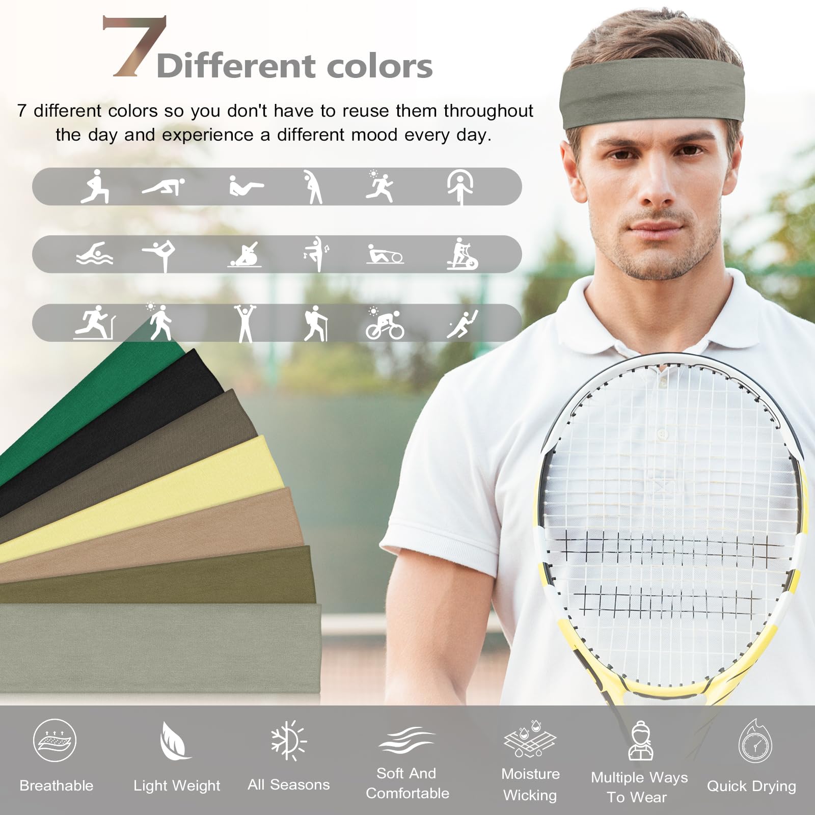 Soft cotton blend DiyJibb headbands feel breathable for all-day wear.
