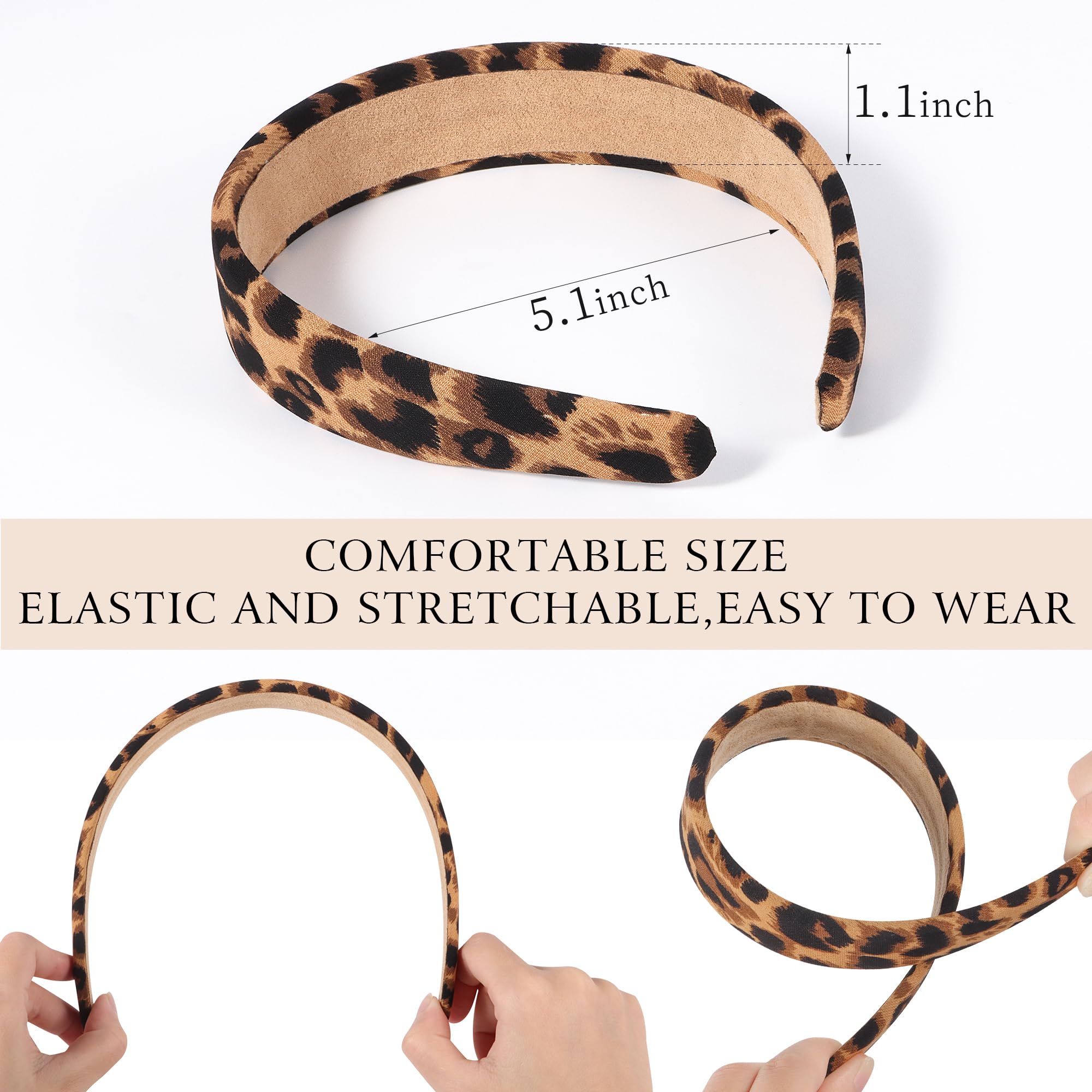 DiyJibb headbands with soft padding reduce hair pull and scalp tension.
