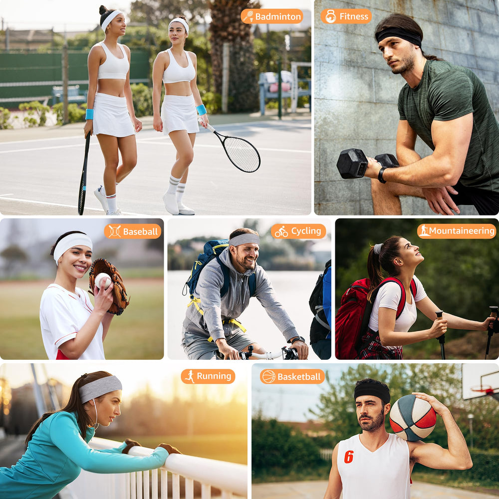 DiyJibb headbands feature stretchy one-size design for universal fit.