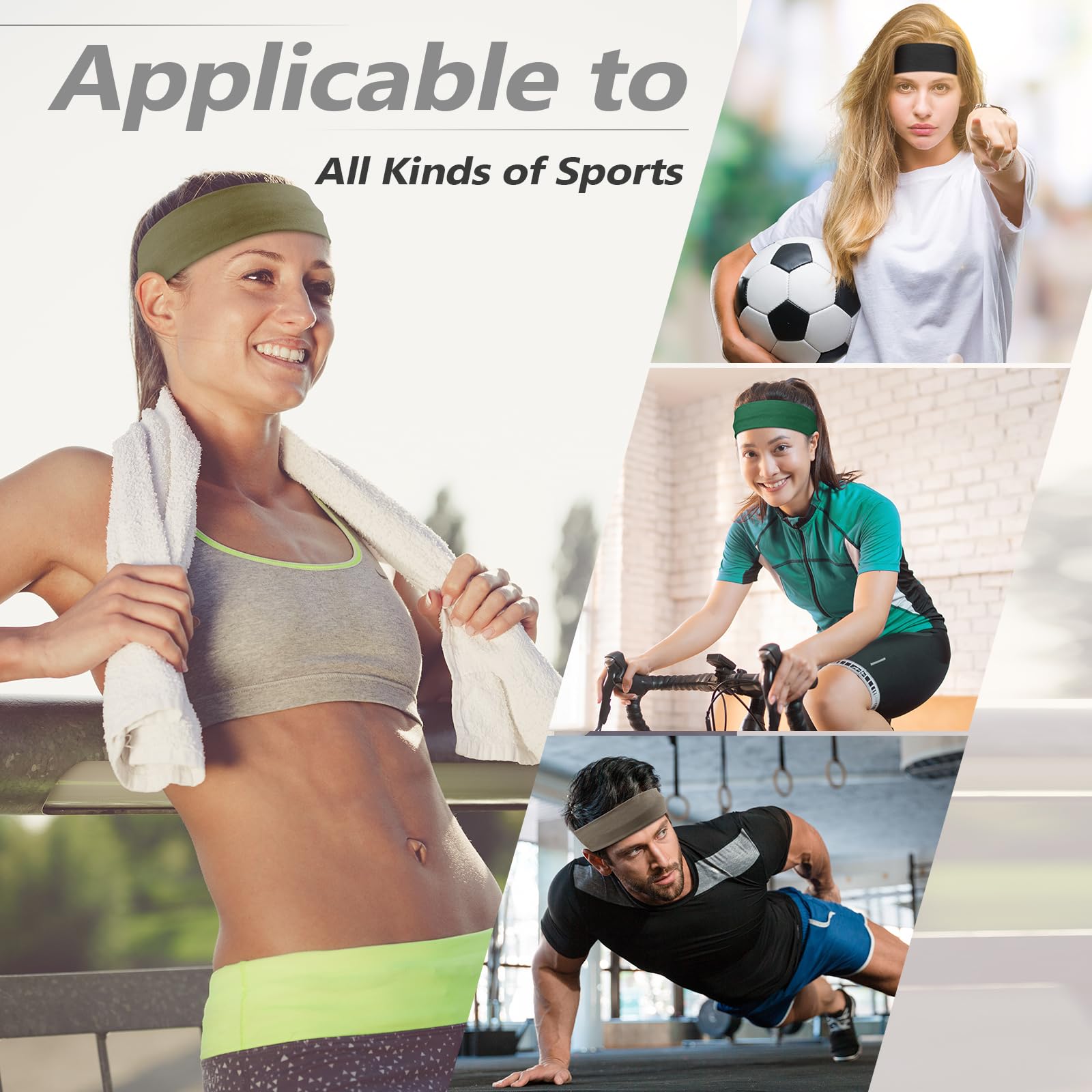 Sweat-absorbent DiyJibb headbands keep your face dry during training sessions.