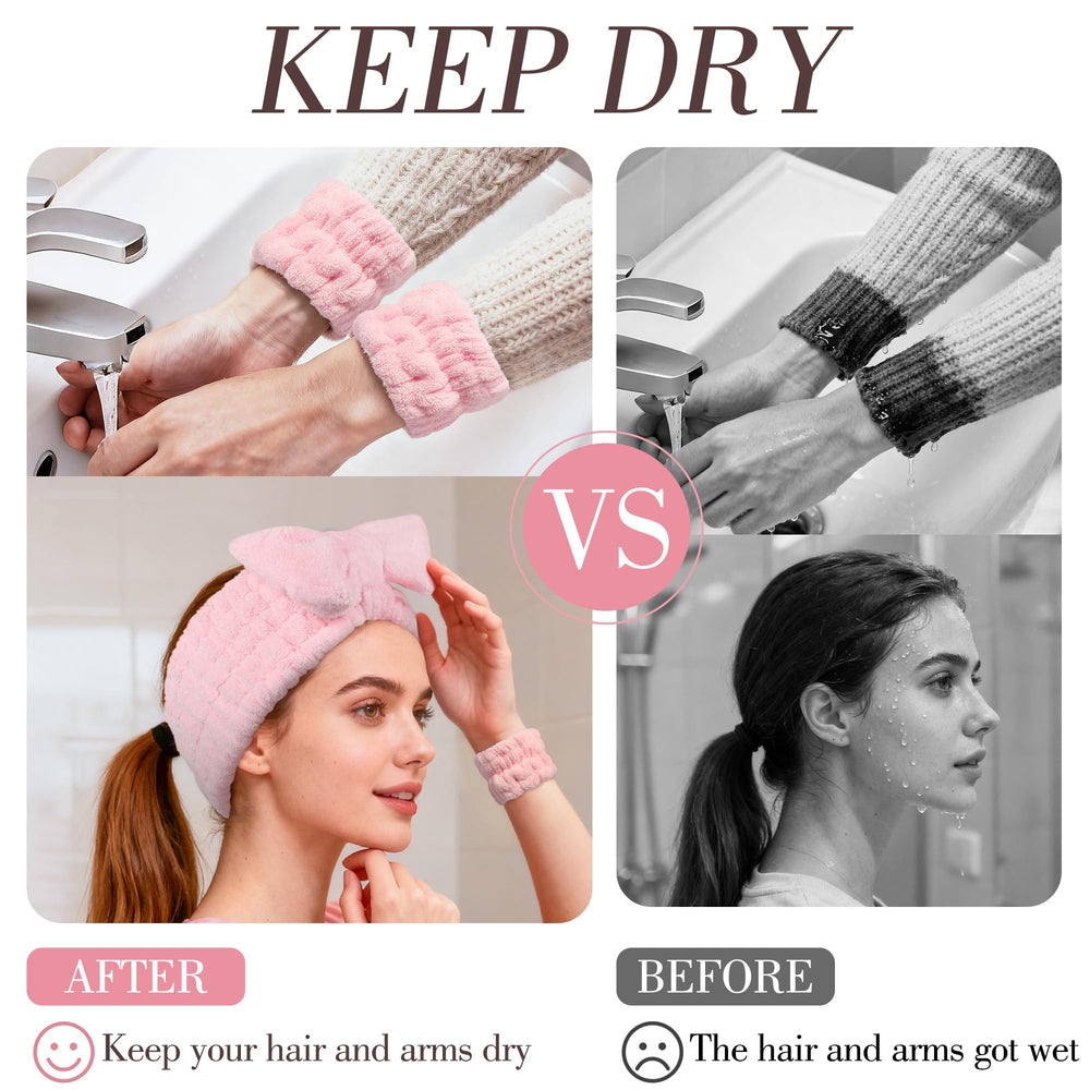 DiyJibb pulseras muñeca absorbentes melocotón, perfectas al hacer ejercicio o maquillaje.