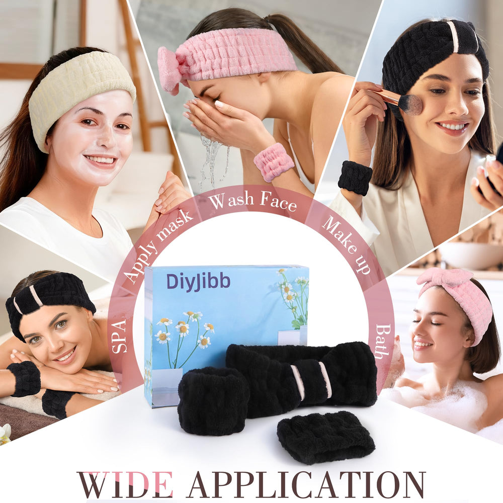 DiyJibb pulseras muñeca absorbentes rosa, ideales para secar manos y antebrazos.