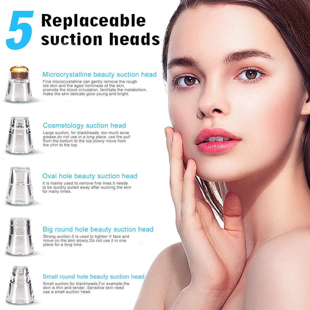 DIYthinker Blackhead Remover usage guide demonstrating safe handheld operation.