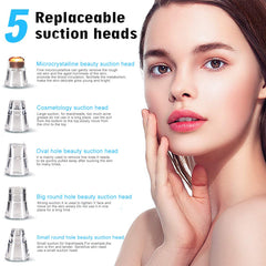 DIYthinker Blackhead Remover usage guide demonstrating safe handheld operation.