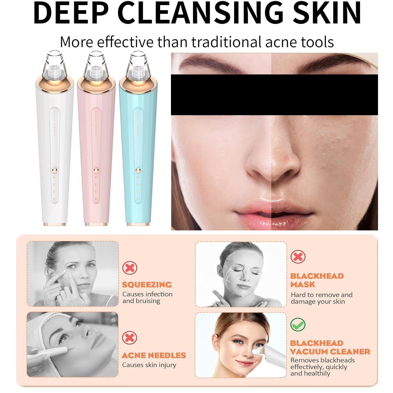DIYthinker Blackhead Remover Vacuum compact design ideal for travel and daily routines.