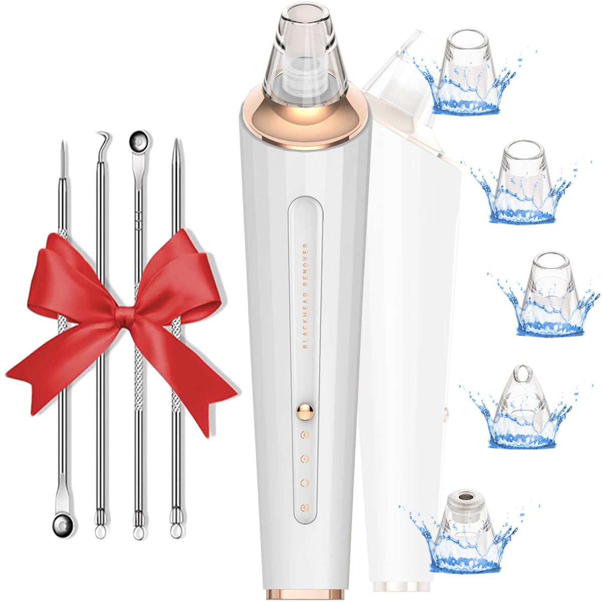 DIYthinker Blackhead Remover Vacuum front view shows portable device for quick facial care.