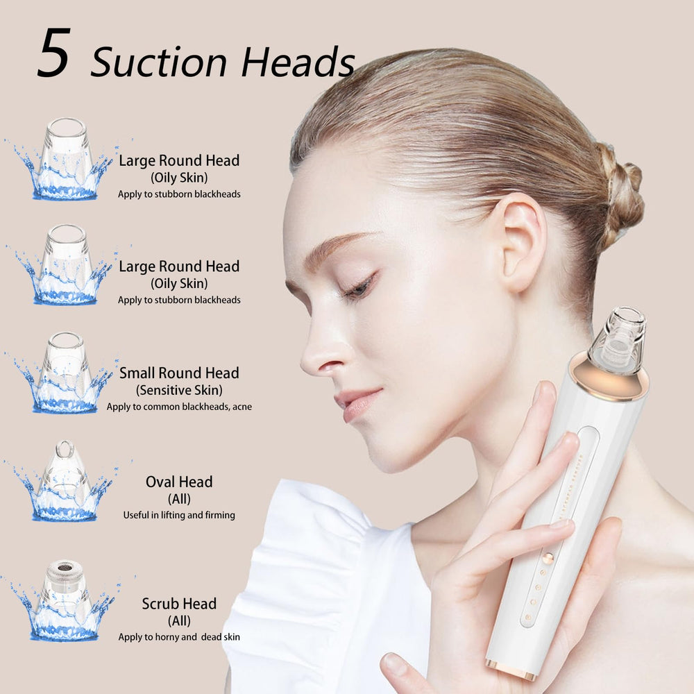 DIYthinker Blackhead Remover Vacuum USB charging and display enables convenient power tracking.