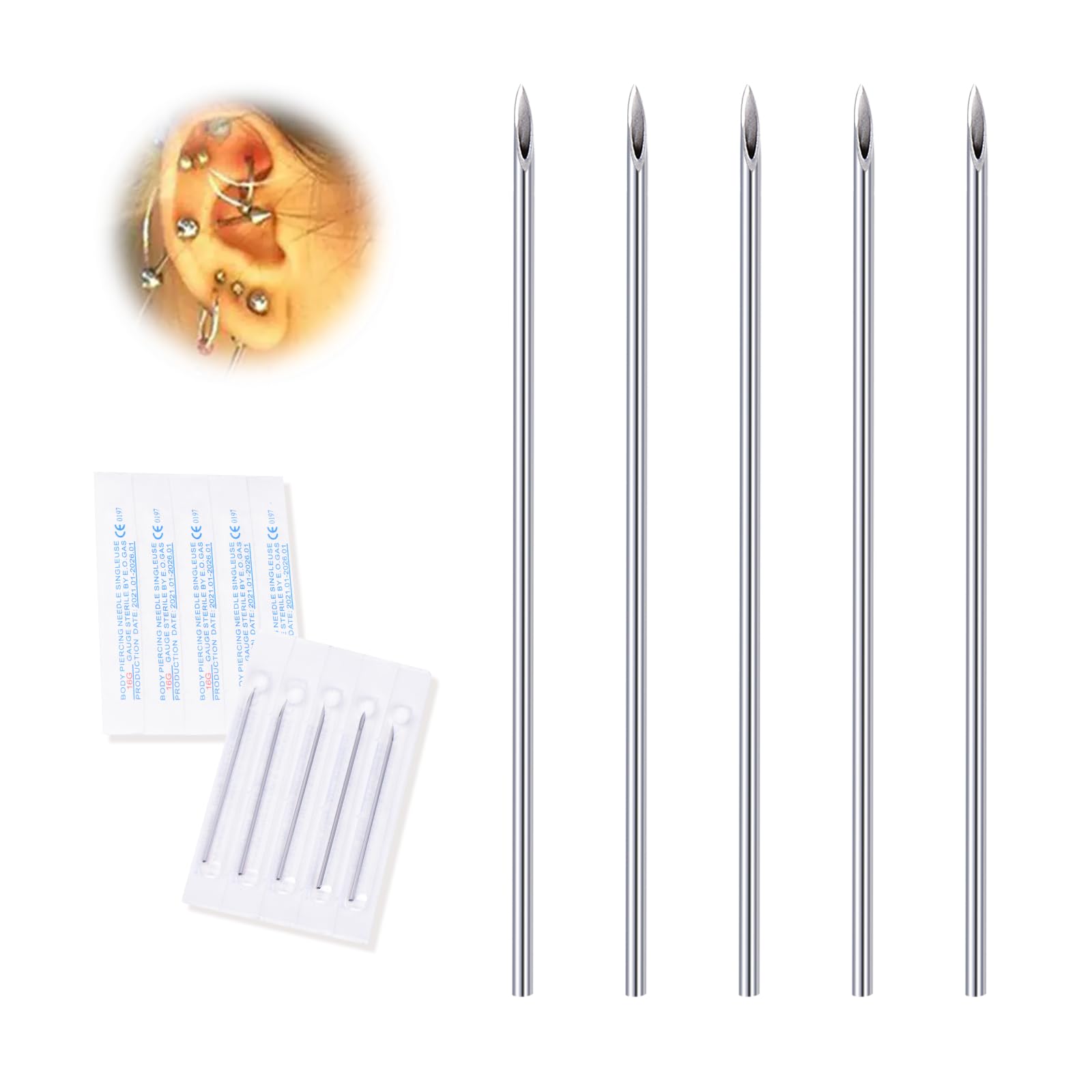DJCIW aguja 20G estéril para perforaciones precisas