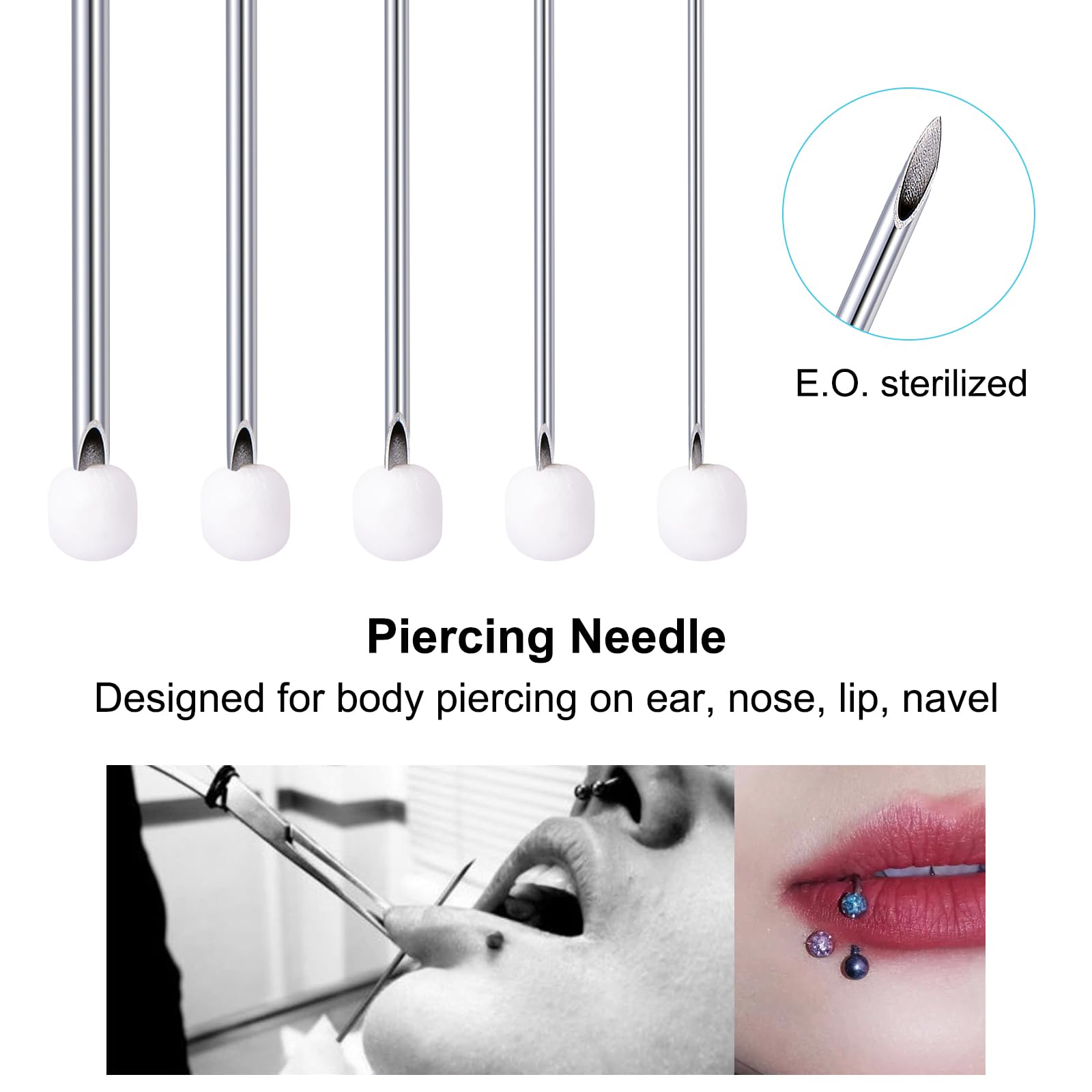 DJCIW kit de agujas versátil para piercing