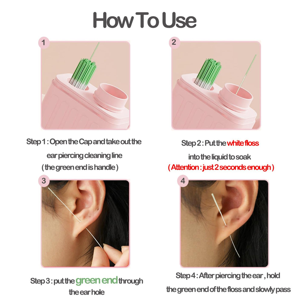 DJDZ ear hole cleaning lines in use to remove debris safely