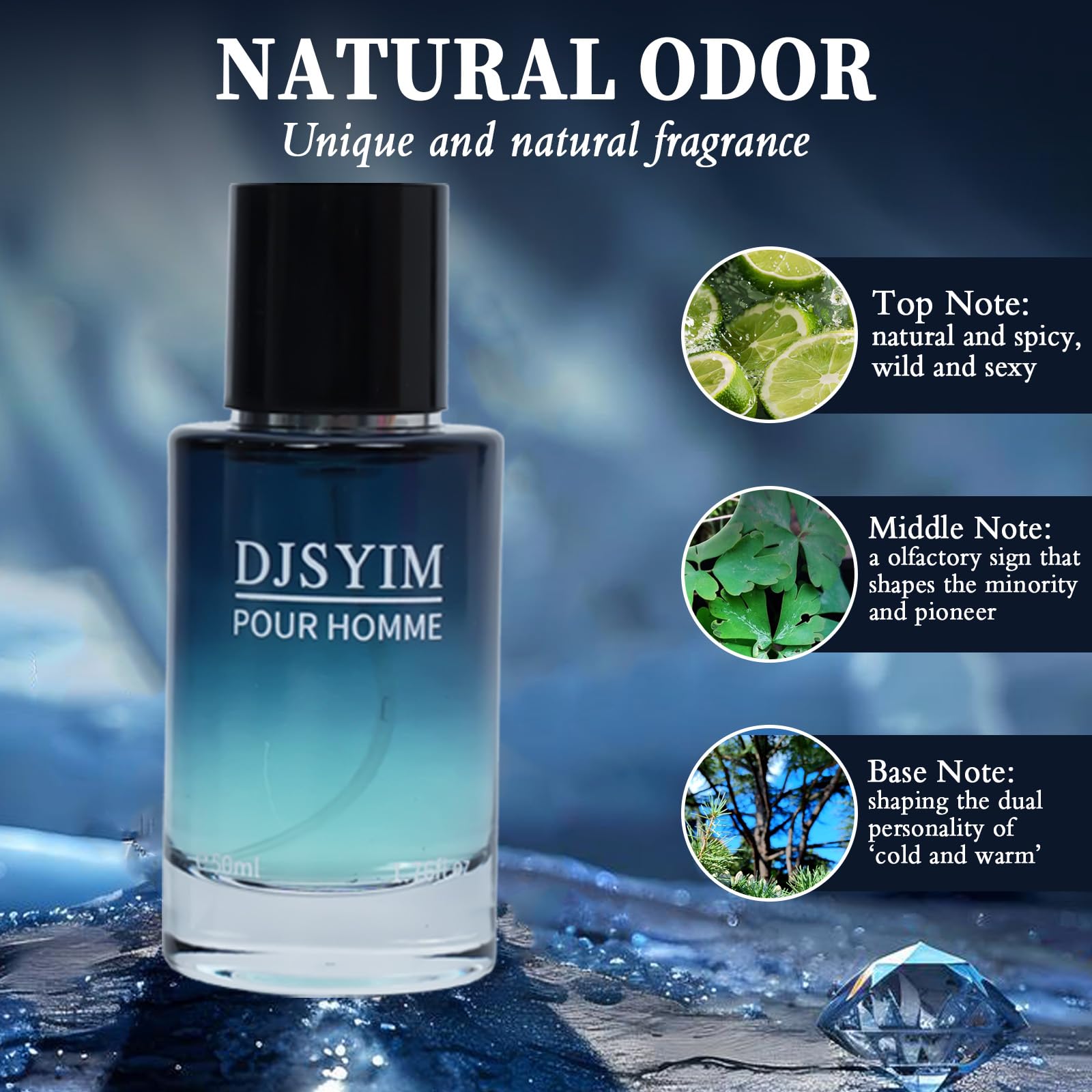 DJSYIM close-up of fragrance notes highlighting crisp apple accents.