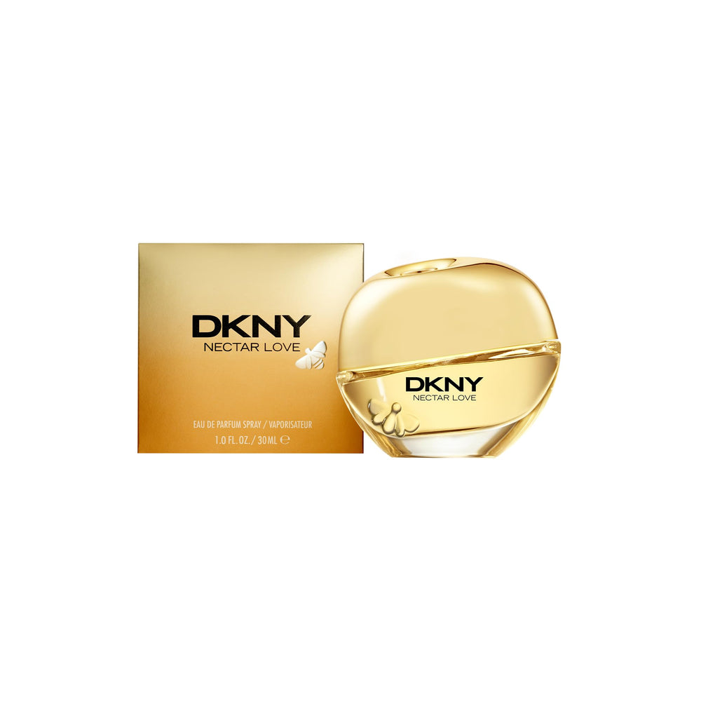 DKNY Nectar Love bottle cap close-up emphasizing premium packaging and lasting impression