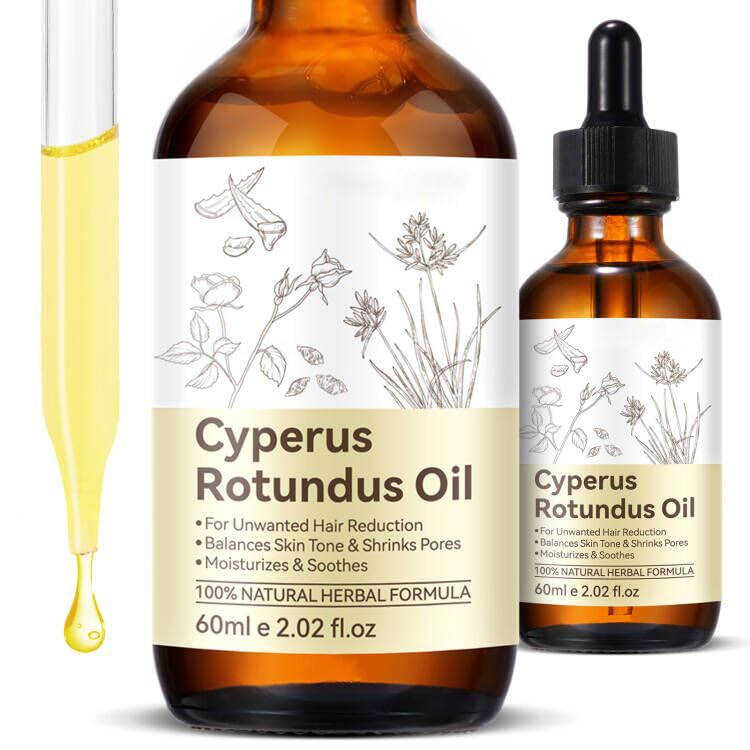 DLOMFVFQ aceite Cyperus Rotundus en bote para hidratación suave de la piel