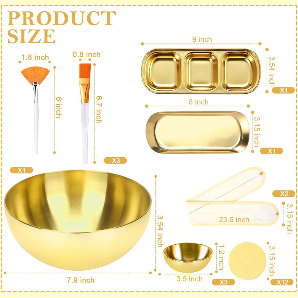DLUGOPIS gold fan brushes for rich foam and smooth application