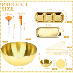DLUGOPIS gold fan brushes for rich foam and smooth application