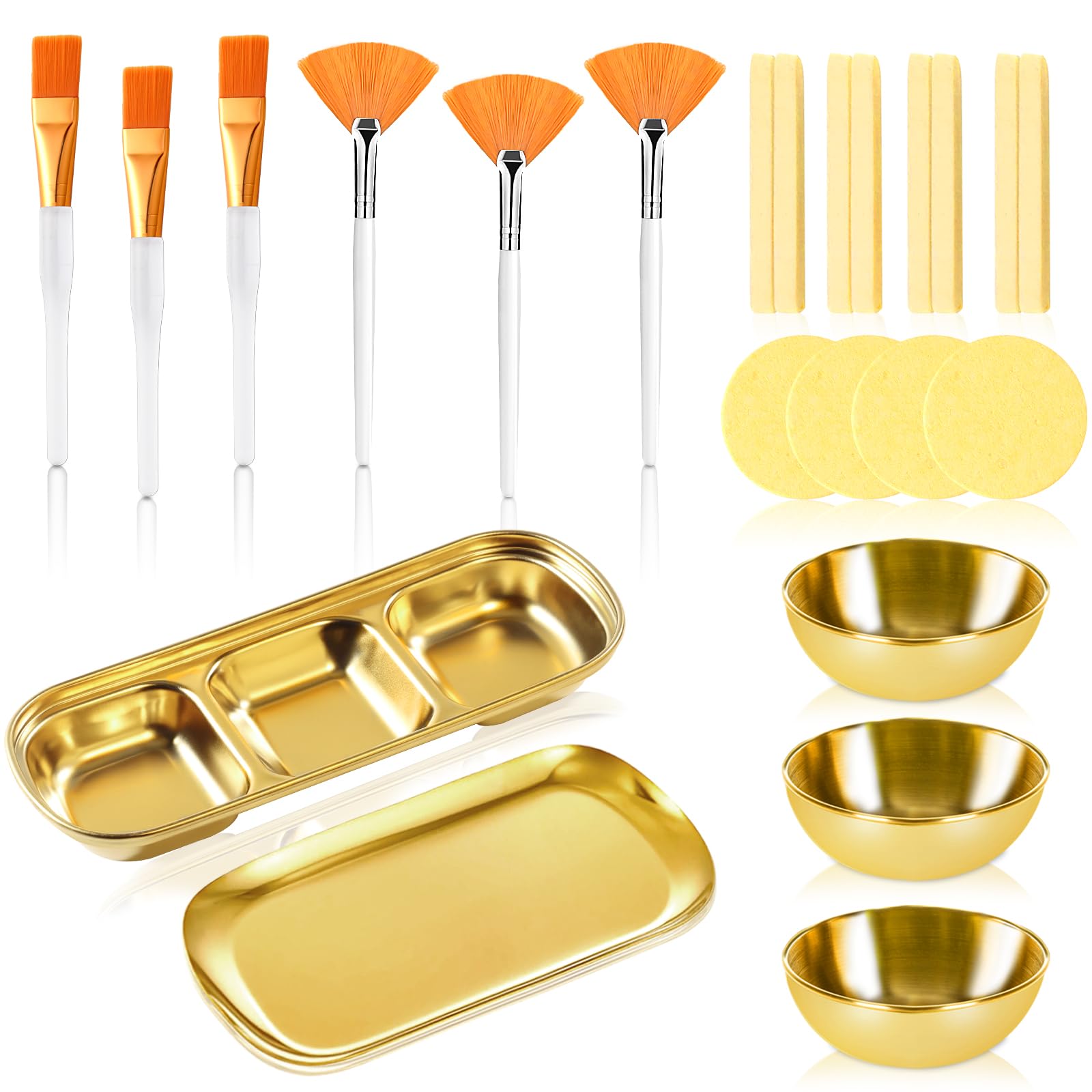 DLUGOPIS ollas de oro para mezclar, útiles para organización en cabinas de estética.