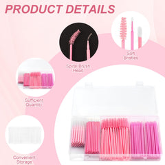 DLUGOPIS pink lip brushes for conditioning, gloss, and concealer applications