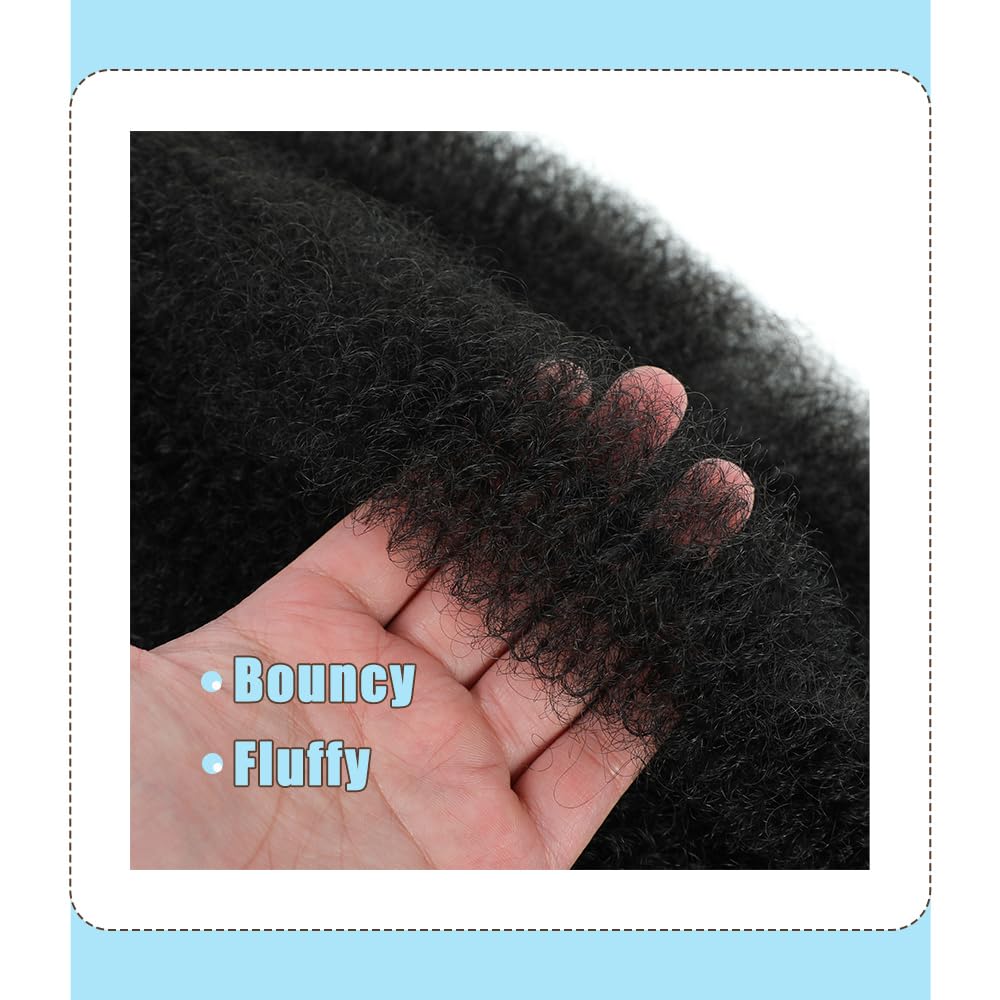 Dlyoigr Afro Twist Hair lightweight design reduces scalp strain