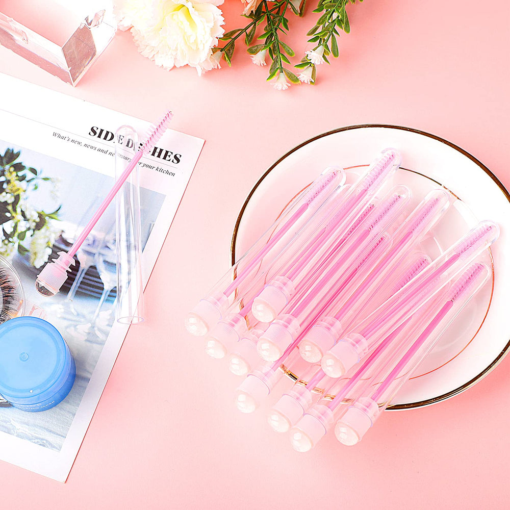 Dming mascara wand in decorative packaging for display