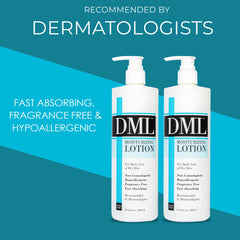 DML Fragrance-free moisturizer swatch for sensitive skin
