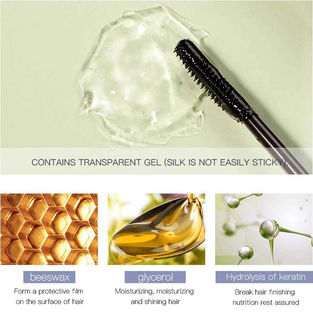 DMLNN Hair Finishing Stick flyaway-control showing tamed wisps.