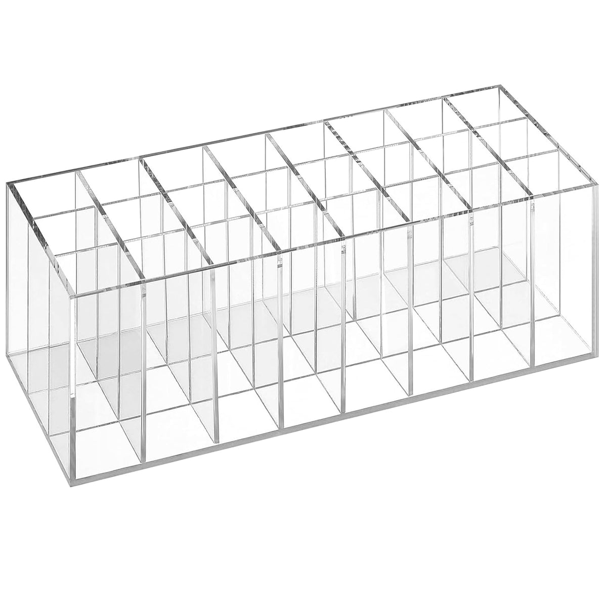 Dmopipp lipstick organizer 24-slot display keeps lipsticks neatly visible and accessible.