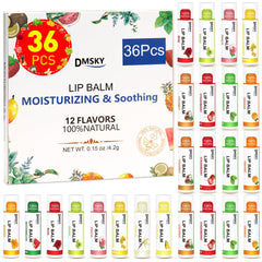Bálsamo labial DMSKY: lote de 36 sabores para hidratación diaria