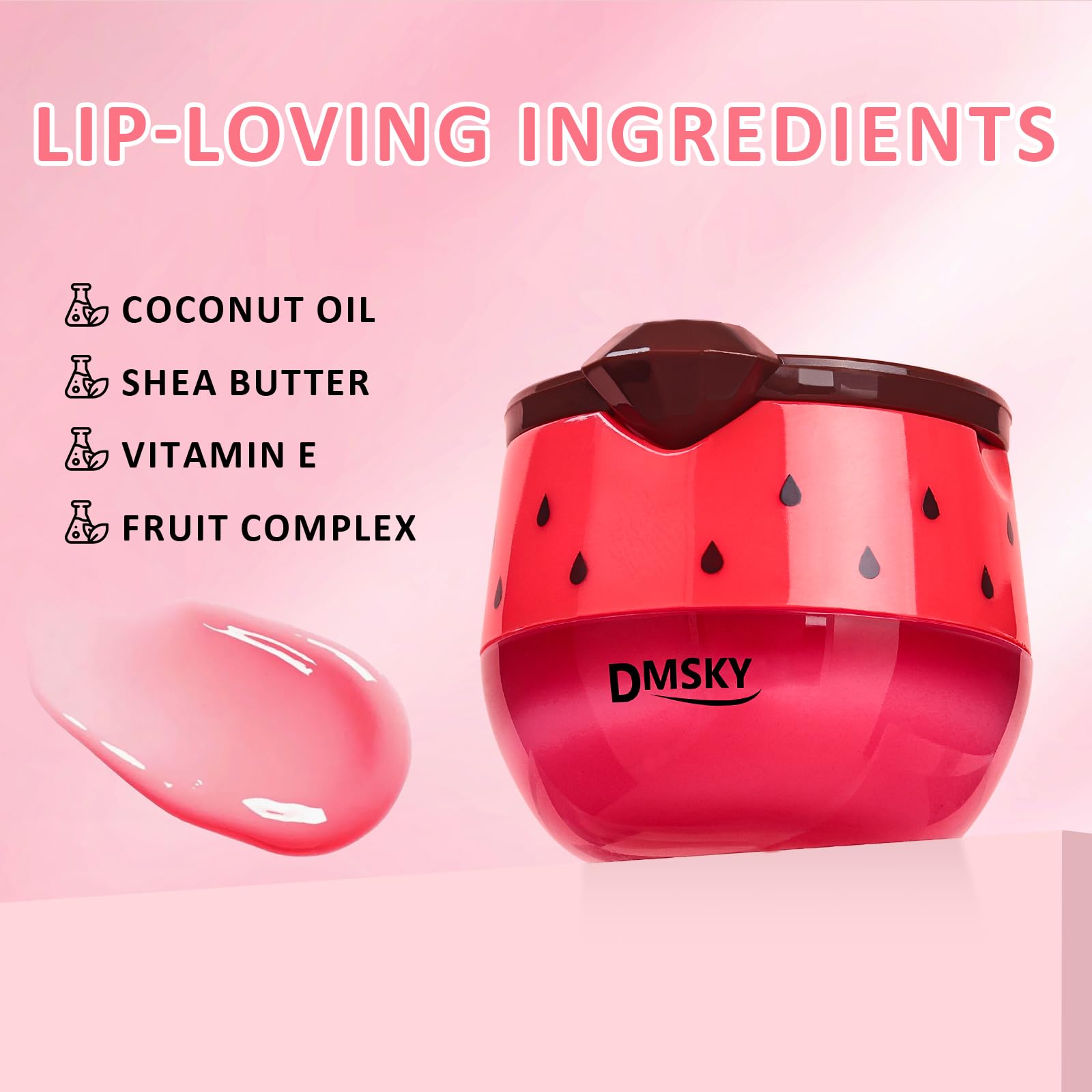 Bálsamo labial DMSKY melocotón, hidratación rápida y tacto suave