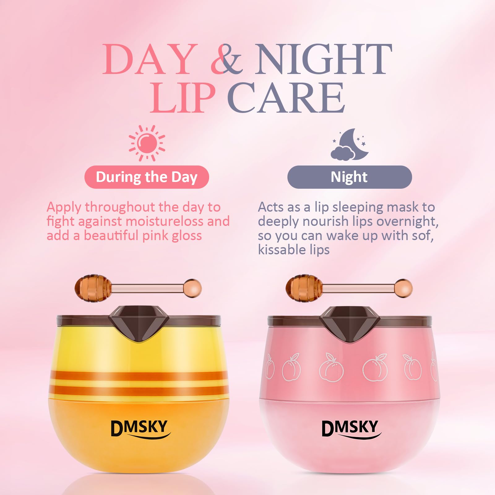 Bálsamo labial DMSKY sabor manzana verde para labios nutridos