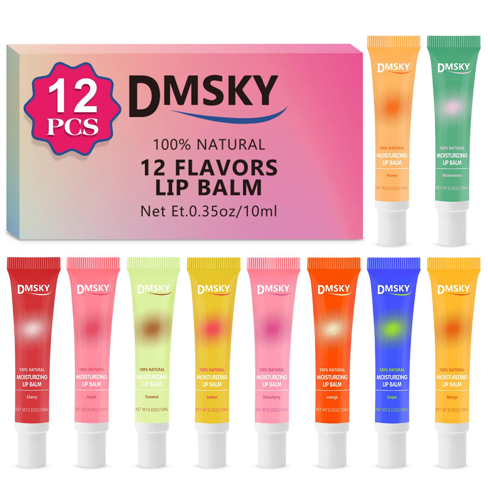 Dmsky lip gloss bulk 12-pack tubes for easy application and shine.