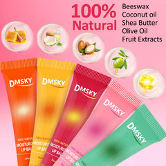 Dmsky lip gloss coconut oil nourishes daily moisture.