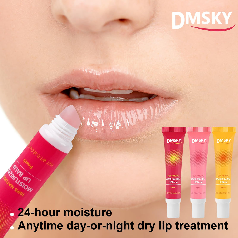 Dmsky lip gloss provides long-lasting shine from natural oils.